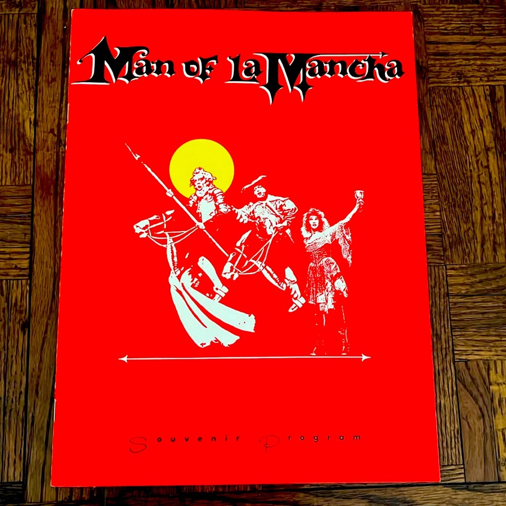 Vintage 1990s Broadway program Man of La Mancha